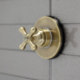 Single-Handle Three-Way Diverter Valve with Round Trim Kit