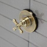 Single-Handle Three-Way Diverter Valve with Round Trim Kit