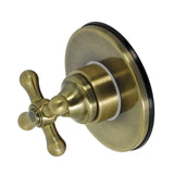 Single-Handle Three-Way Diverter Valve with Round Trim Kit