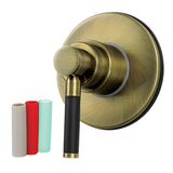 Kaiser Single-Handle Three-Way Diverter Valve with Round Trim Kit