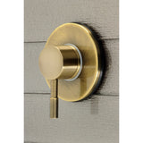 Concord Single-Handle Three-Way Diverter Valve with Round Trim Kit