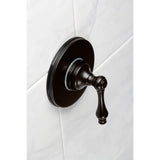 Single-Handle Three-Way Diverter Valve with Round Trim Kit