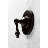 Single-Handle Three-Way Diverter Valve with Round Trim Kit