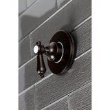 Heirloom Single-Handle Three-Way Diverter Valve with Round Trim Kit