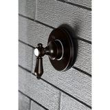 Heirloom Single-Handle Three-Way Diverter Valve with Round Trim Kit