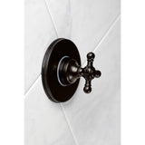 Single-Handle Three-Way Diverter Valve with Round Trim Kit