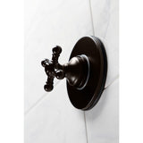 Single-Handle Three-Way Diverter Valve with Round Trim Kit