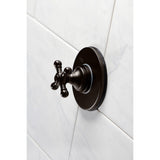 Single-Handle Three-Way Diverter Valve with Round Trim Kit