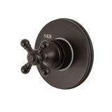Single-Handle Three-Way Diverter Valve with Round Trim Kit