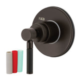 Kaiser Single-Handle Three-Way Diverter Valve with Round Trim Kit