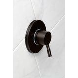 Concord Single-Handle Three-Way Diverter Valve with Round Trim Kit