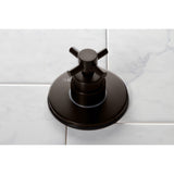 Concord Single-Handle Three-Way Diverter Valve with Round Trim Kit