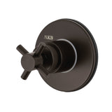 Concord Single-Handle Three-Way Diverter Valve with Round Trim Kit