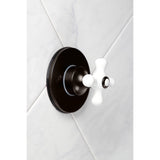 Single-Handle Three-Way Diverter Valve with Round Trim Kit