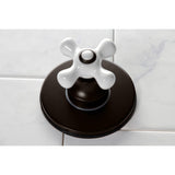 Single-Handle Three-Way Diverter Valve with Round Trim Kit