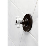 Single-Handle Three-Way Diverter Valve with Round Trim Kit