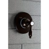 Tudor Single-Handle Three-Way Diverter Valve with Round Trim Kit