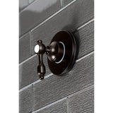 Tudor Single-Handle Three-Way Diverter Valve with Round Trim Kit