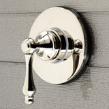 Single-Handle Three-Way Diverter Valve with Round Trim Kit