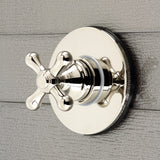 Single-Handle Three-Way Diverter Valve with Round Trim Kit