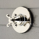 Single-Handle Three-Way Diverter Valve with Round Trim Kit