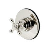 Single-Handle Three-Way Diverter Valve with Round Trim Kit