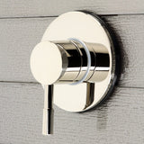 Concord Single-Handle Three-Way Diverter Valve with Round Trim Kit