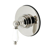 Single-Handle Three-Way Diverter Valve with Round Trim Kit