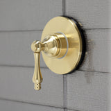 Single-Handle Three-Way Diverter Valve with Round Trim Kit