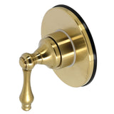 Single-Handle Three-Way Diverter Valve with Round Trim Kit