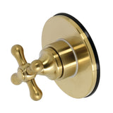 Single-Handle Three-Way Diverter Valve with Round Trim Kit
