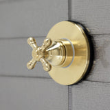 Single-Handle Three-Way Diverter Valve with Round Trim Kit