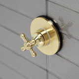 Single-Handle Three-Way Diverter Valve with Round Trim Kit