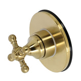 Single-Handle Three-Way Diverter Valve with Round Trim Kit