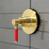 Kaiser Single-Handle Three-Way Diverter Valve with Round Trim Kit