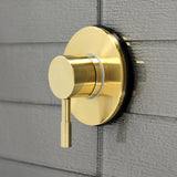 Concord Single-Handle Three-Way Diverter Valve with Round Trim Kit
