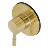 Concord Single-Handle Three-Way Diverter Valve with Round Trim Kit