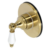 Single-Handle Three-Way Diverter Valve with Round Trim Kit