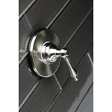 Single-Handle Three-Way Diverter Valve with Round Trim Kit