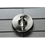 Single-Handle Three-Way Diverter Valve with Round Trim Kit