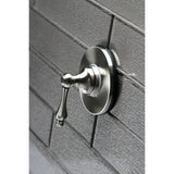 Single-Handle Three-Way Diverter Valve with Round Trim Kit