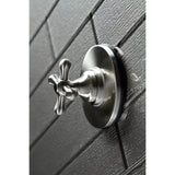 Single-Handle Three-Way Diverter Valve with Round Trim Kit