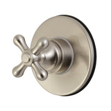 Single-Handle Three-Way Diverter Valve with Round Trim Kit