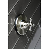 Single-Handle Three-Way Diverter Valve with Round Trim Kit