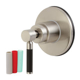 Kaiser Single-Handle Three-Way Diverter Valve with Round Trim Kit