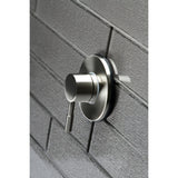 Concord Single-Handle Three-Way Diverter Valve with Round Trim Kit