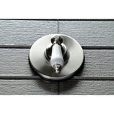 Single-Handle Three-Way Diverter Valve with Round Trim Kit