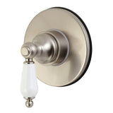 Single-Handle Three-Way Diverter Valve with Round Trim Kit