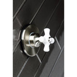 Single-Handle Three-Way Diverter Valve with Round Trim Kit