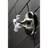 Single-Handle Three-Way Diverter Valve with Round Trim Kit